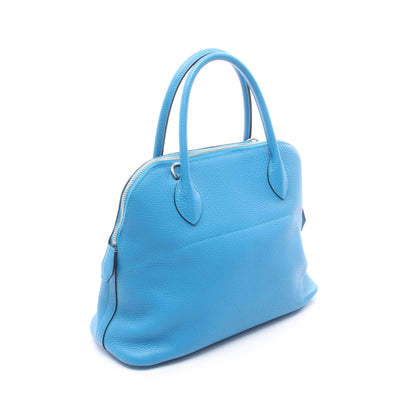 ボリード31 ブルーザンジバル ハンドバッグ トリヨンクレマンス ブルー シルバー金具 2WAY A刻印 エルメス バッグ HERMES