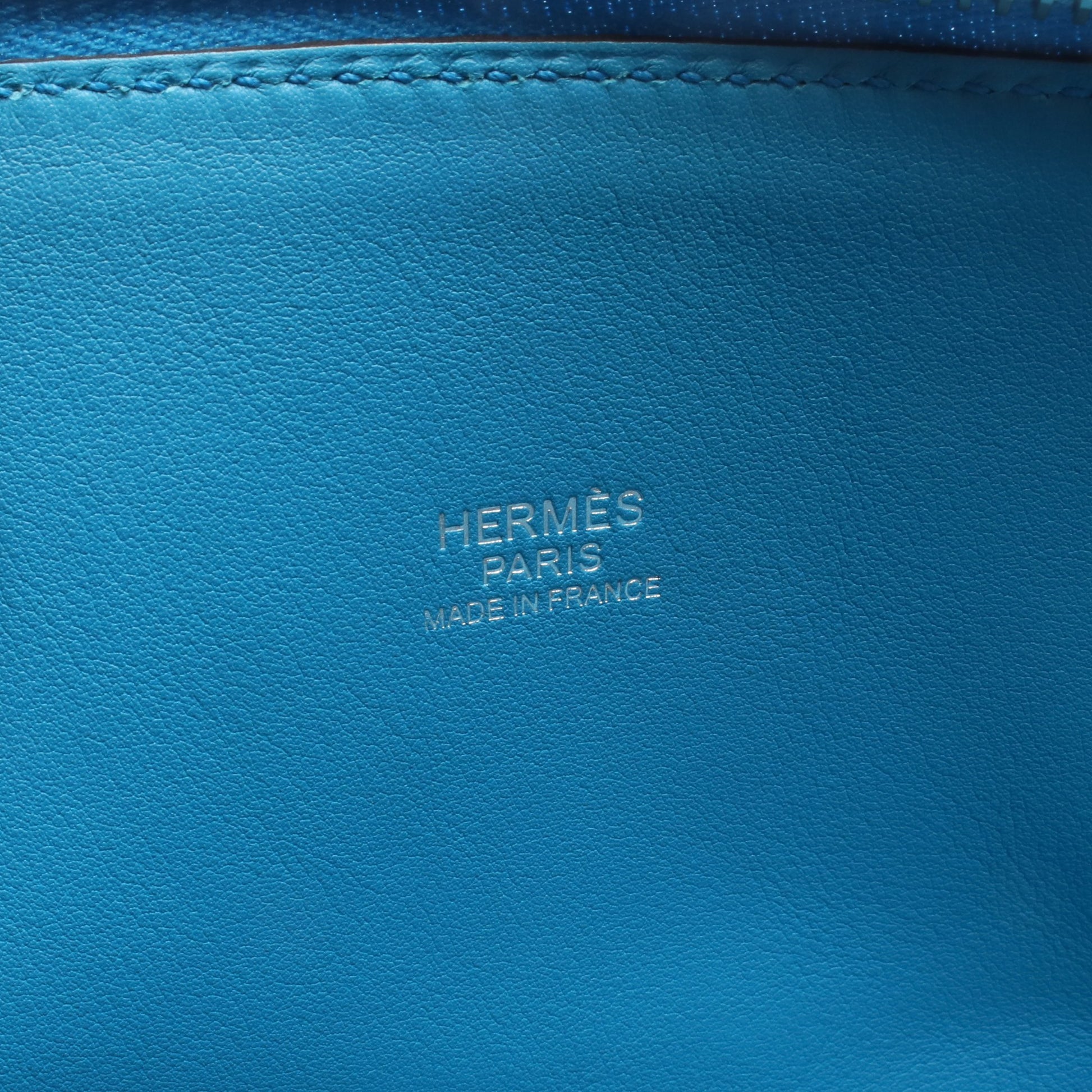 ボリード31 ブルーザンジバル ハンドバッグ トリヨンクレマンス ブルー シルバー金具 2WAY A刻印 エルメス バッグ HERMES