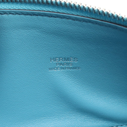 ボリード27 ブルーノール ハンドバッグ ヴォーエプソン ブルー シルバー金具 2WAY D刻印 エルメス バッグ HERMES