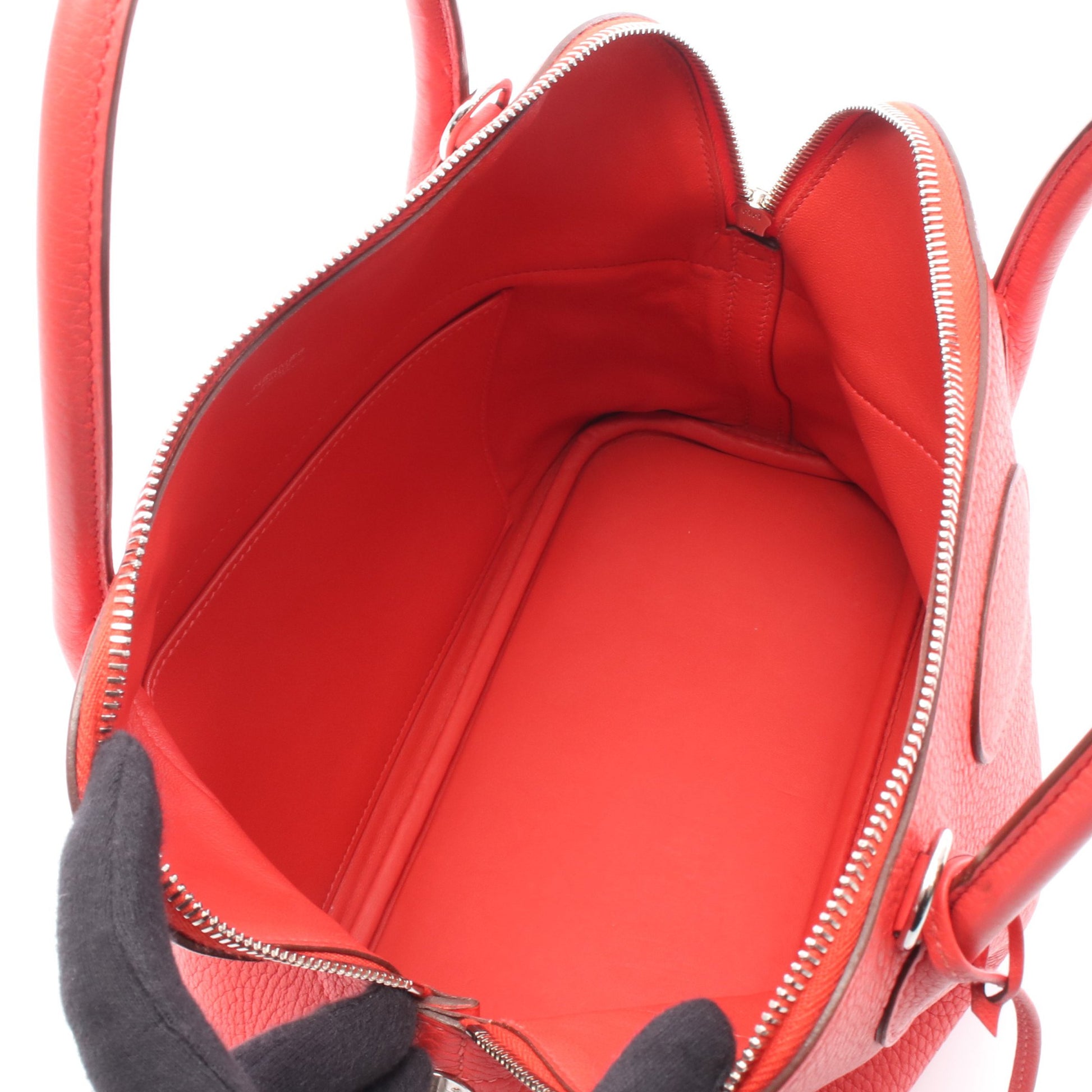 ボリード31 ローズジャイプール ハンドバッグ トリヨンクレマンス ピンクレッド シルバー金具 2WAY X刻印 エルメス バッグ HERMES