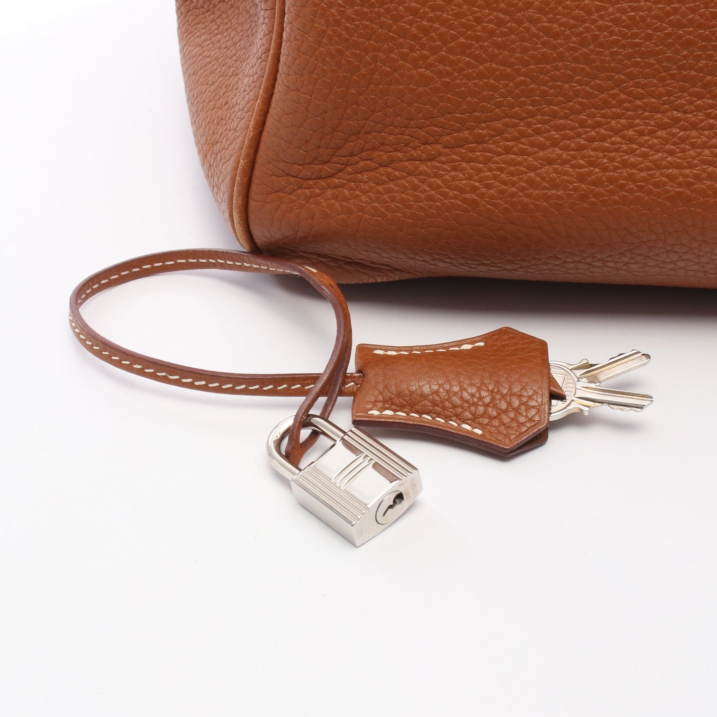バーキン35 ゴールド ハンドバッグ トリヨンクレマンス ブラウン シルバー金具 □L刻印 エルメス バッグ HERMES