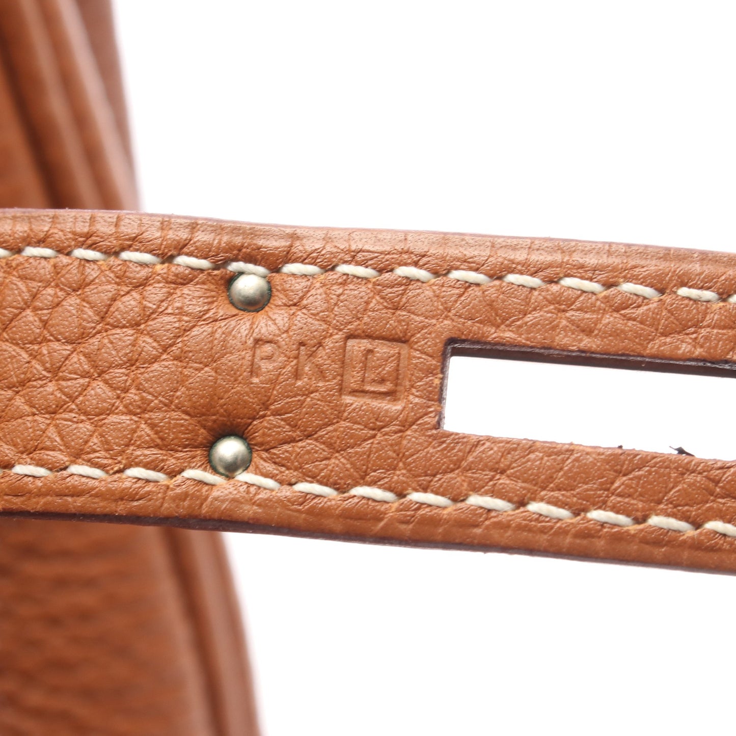 バーキン35 ゴールド ハンドバッグ トリヨンクレマンス ブラウン シルバー金具 □L刻印 エルメス バッグ HERMES