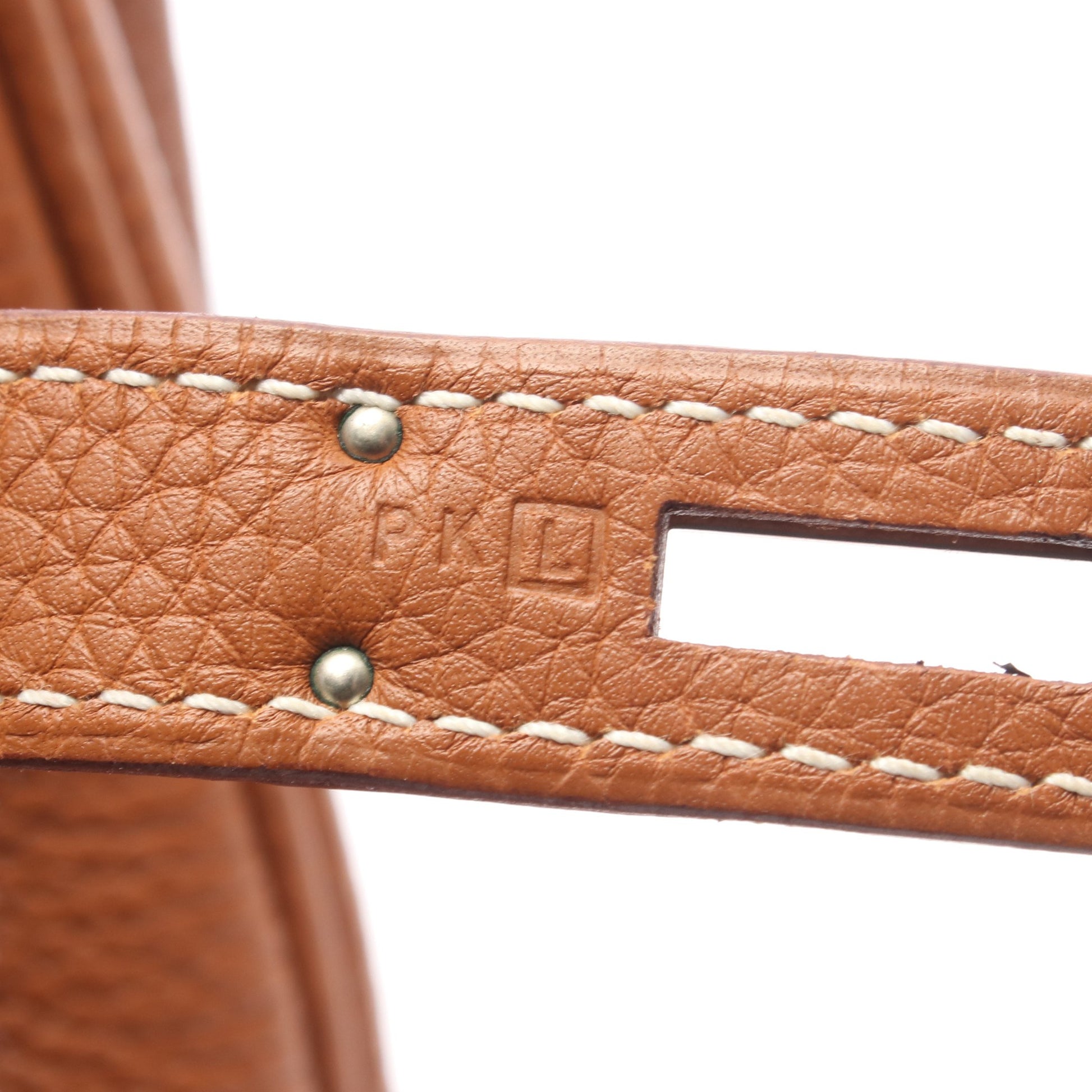 バーキン35 ゴールド ハンドバッグ トリヨンクレマンス ブラウン シルバー金具 □L刻印 エルメス バッグ HERMES