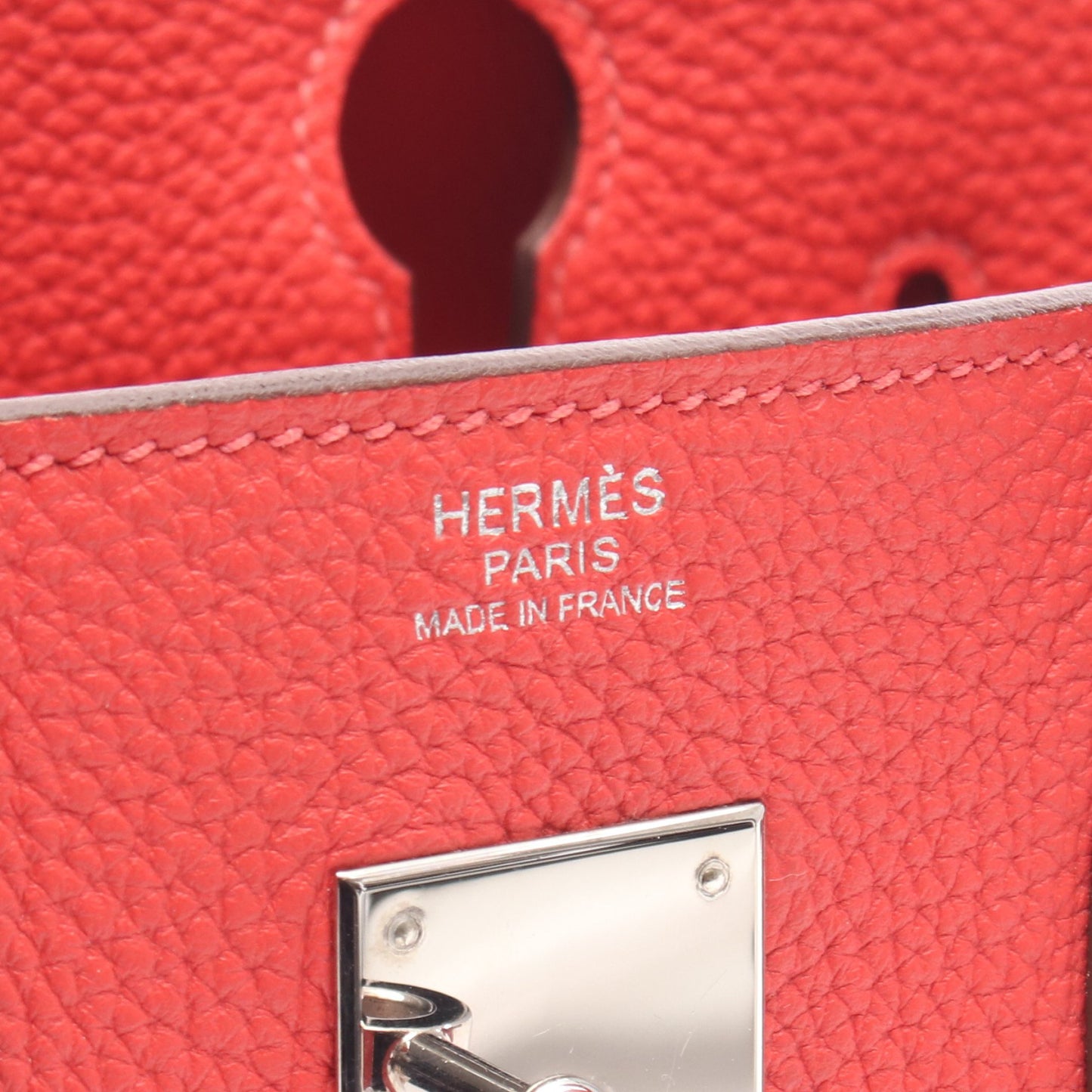 バーキン30 ルージュピヴォワンヌ ハンドバッグ トゴ ピンクレッド シルバー金具 □R刻印 エルメス バッグ HERMES