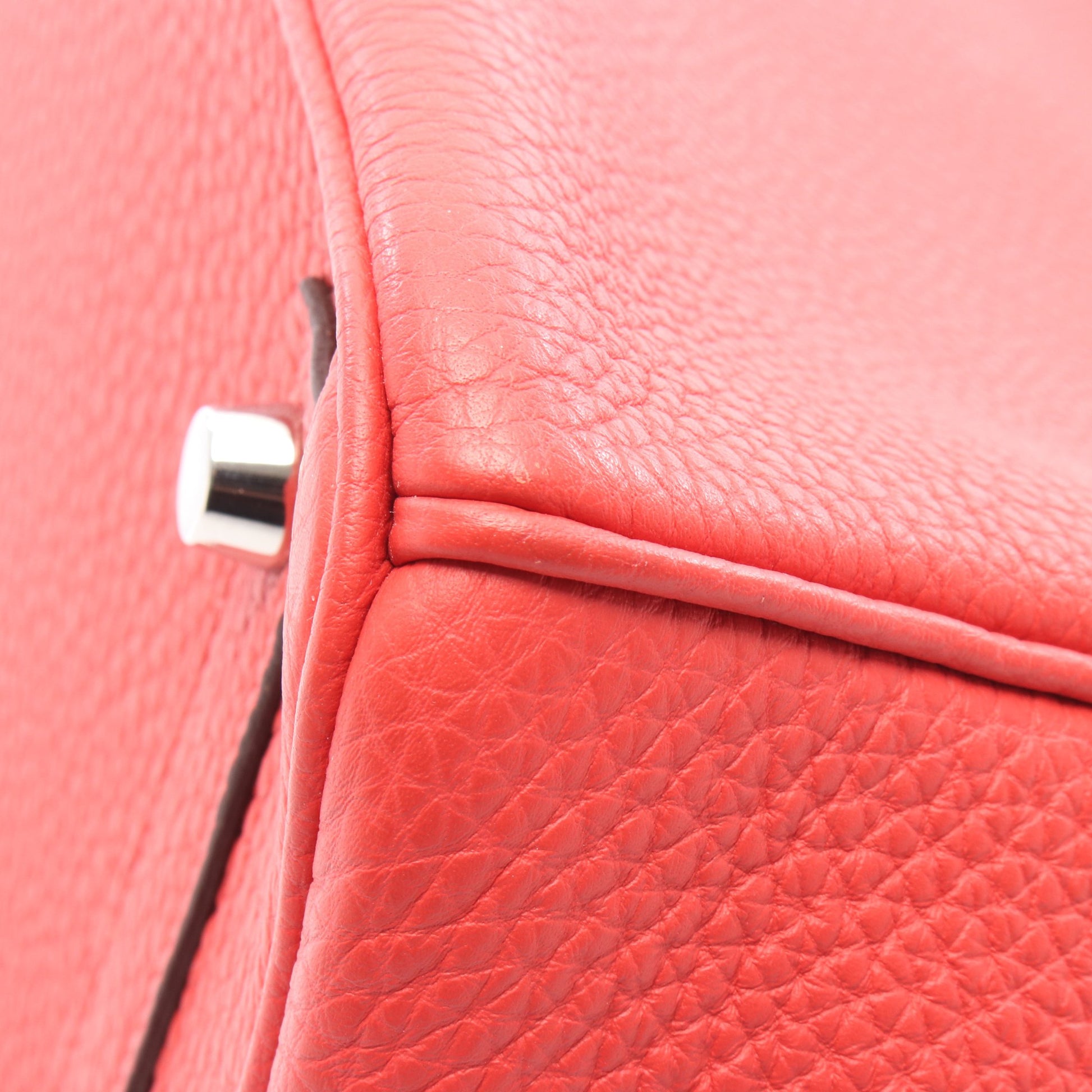 バーキン30 ルージュピヴォワンヌ ハンドバッグ トゴ ピンクレッド シルバー金具 □R刻印 エルメス バッグ HERMES
