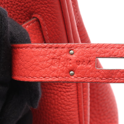 バーキン30 ルージュピヴォワンヌ ハンドバッグ トゴ ピンクレッド シルバー金具 □R刻印 エルメス バッグ HERMES