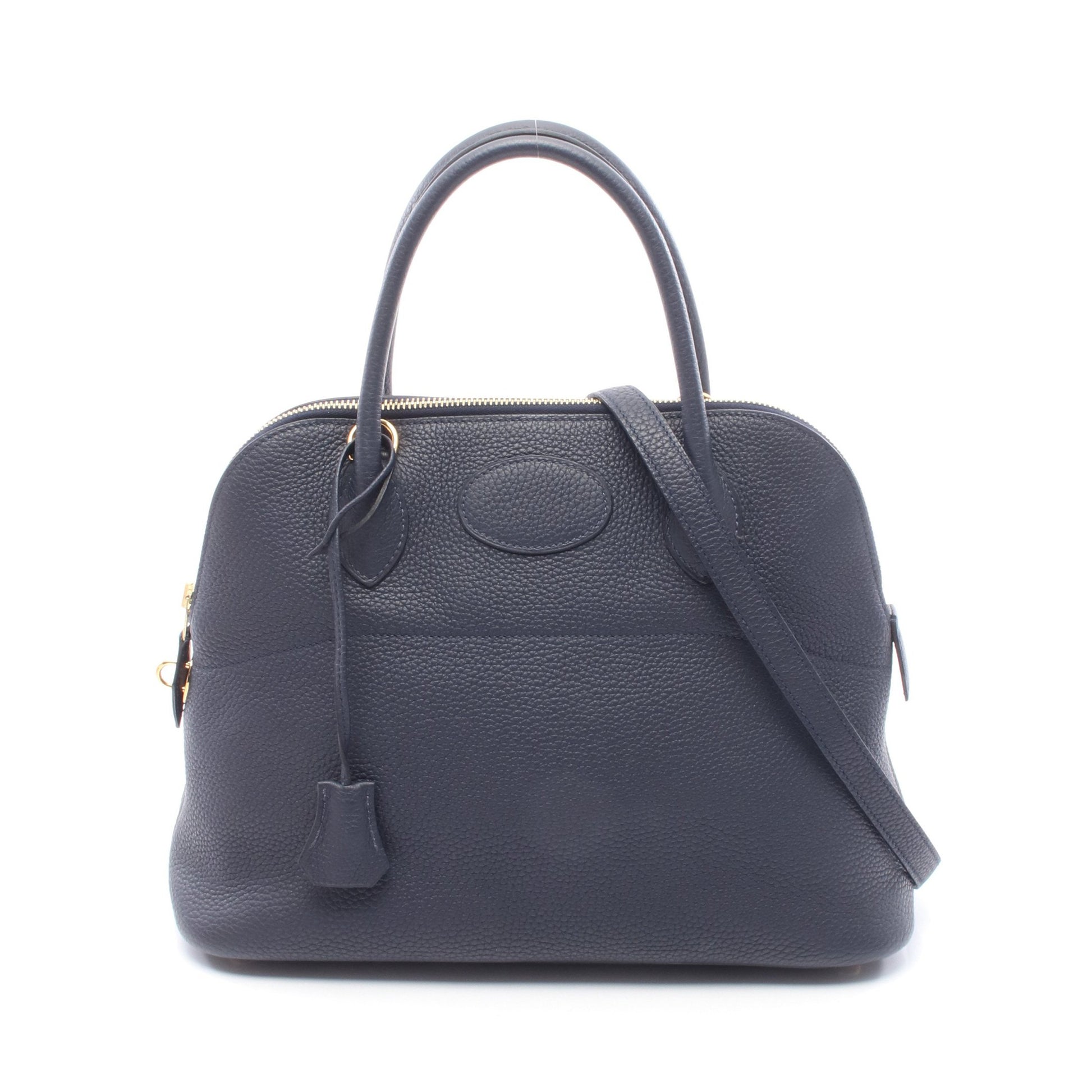 ボリード31 ブルーニュイ ハンドバッグ トリヨンクレマンス ネイビー ゴールド金具 C刻印 エルメス バッグ HERMES