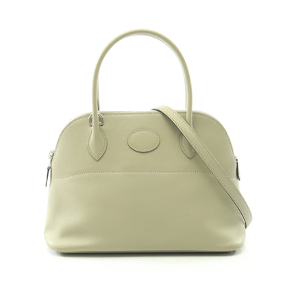 ボリード27 セージ ハンドバッグ ヴォースイフト ライトグリーン シルバー金具 2WAY X刻印 エルメス バッグ HERMES