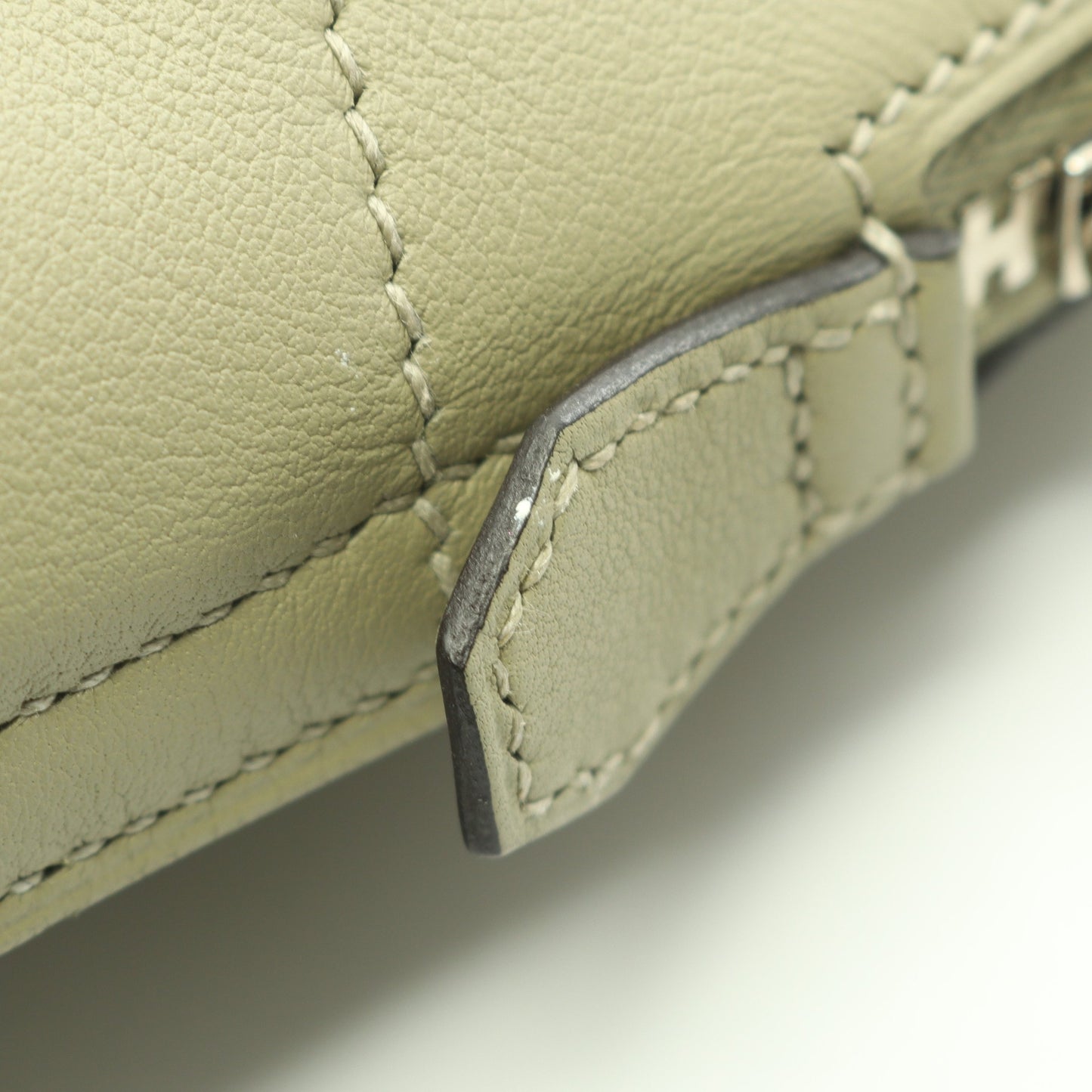 ボリード27 セージ ハンドバッグ ヴォースイフト ライトグリーン シルバー金具 2WAY X刻印 エルメス バッグ HERMES