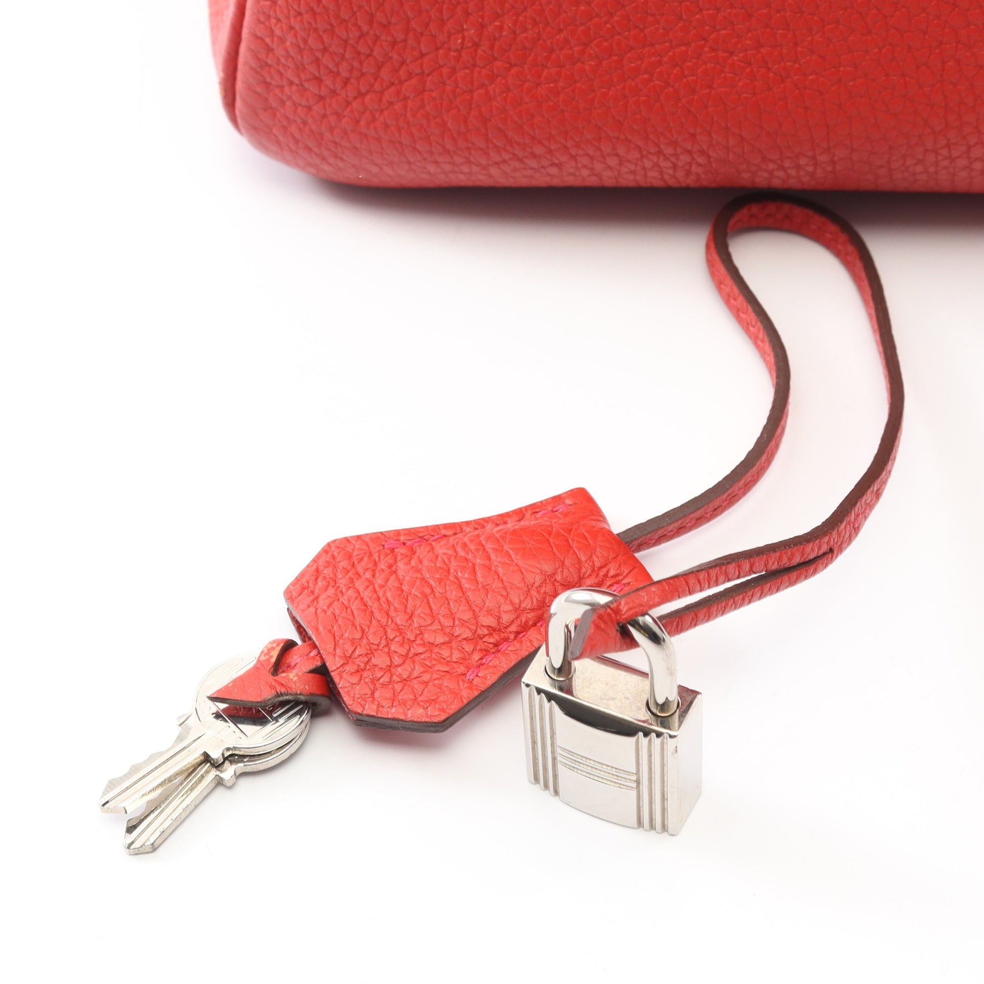 バーキン35 ルージュカザック ハンドバッグ トゴ レッド シルバー金具 □P刻印 エルメス バッグ HERMES