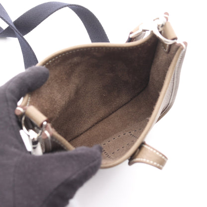 エヴリンアマゾンTPM エトゥープ ショルダーバッグ トリヨンクレマンス グレーブラウン シルバー金具 K刻印 エルメス バッグ HERMES