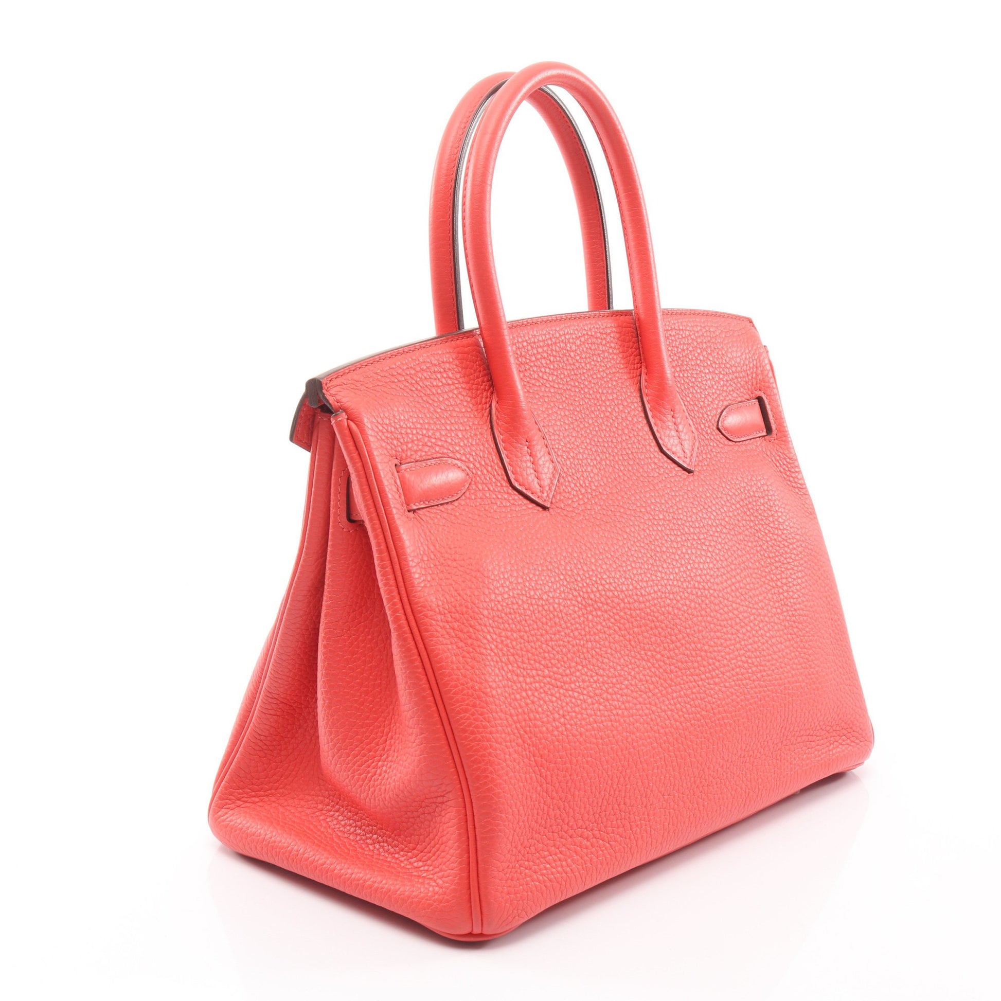 バーキン30 ルージュピヴォワンヌ ハンドバッグ トリヨンクレマンス ピンク シルバー金具 C刻印 エルメス バッグ HERMES