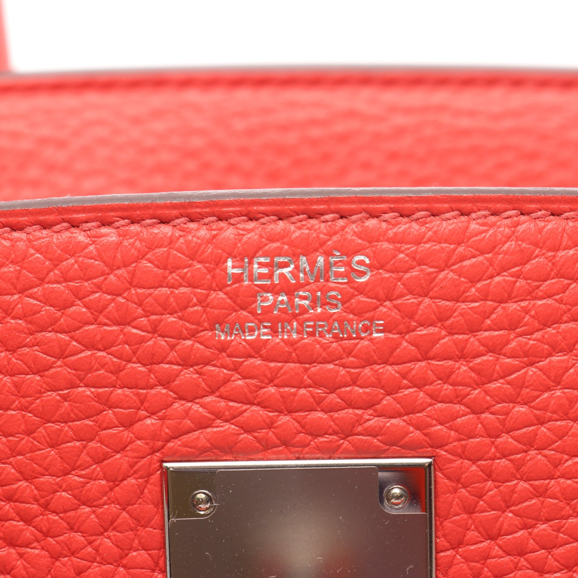 バーキン30 ルージュピヴォワンヌ ハンドバッグ トリヨンクレマンス ピンク シルバー金具 C刻印 エルメス バッグ HERMES