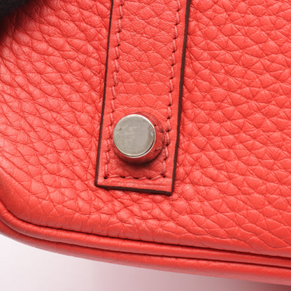 バーキン30 ルージュピヴォワンヌ ハンドバッグ トリヨンクレマンス ピンク シルバー金具 C刻印 エルメス バッグ HERMES