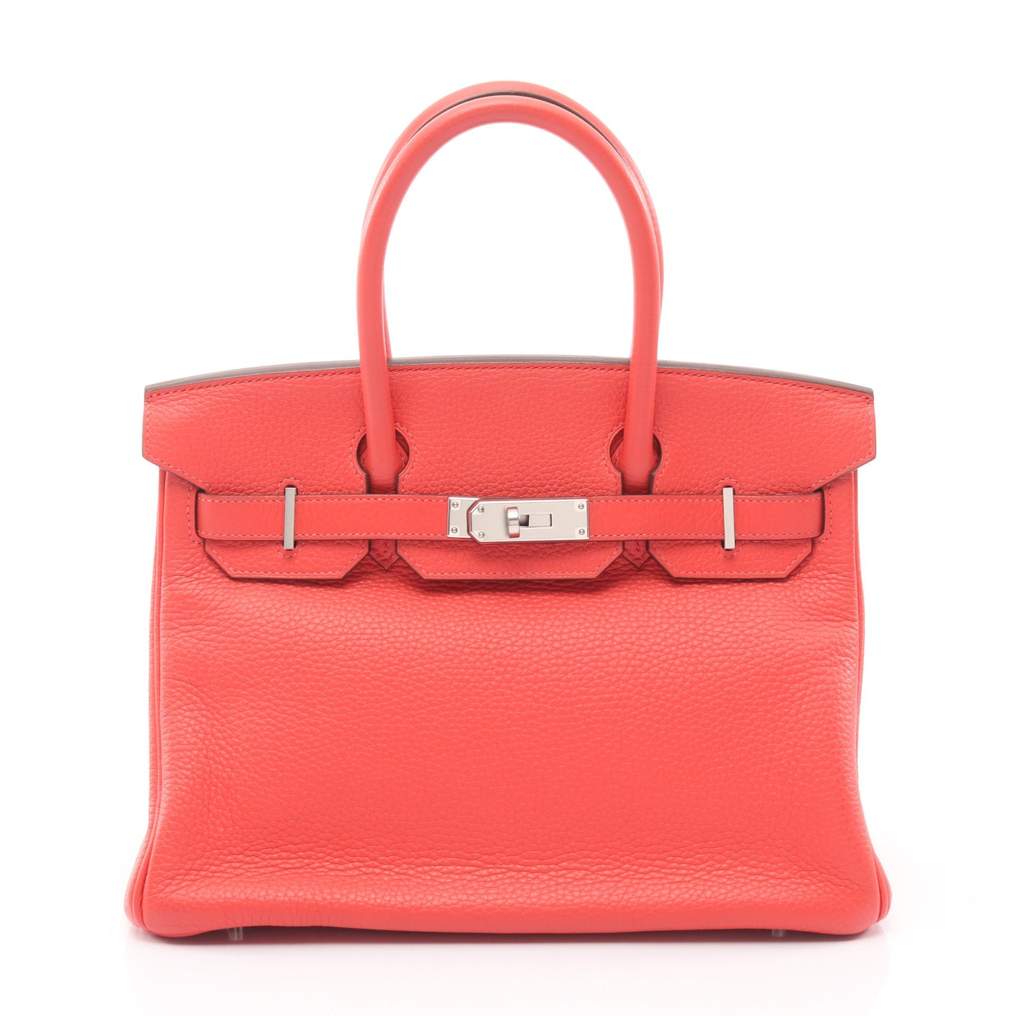 バーキン30 ルージュピヴォワンヌ ハンドバッグ トリヨンクレマンス ピンク シルバー金具 C刻印 エルメス バッグ HERMES