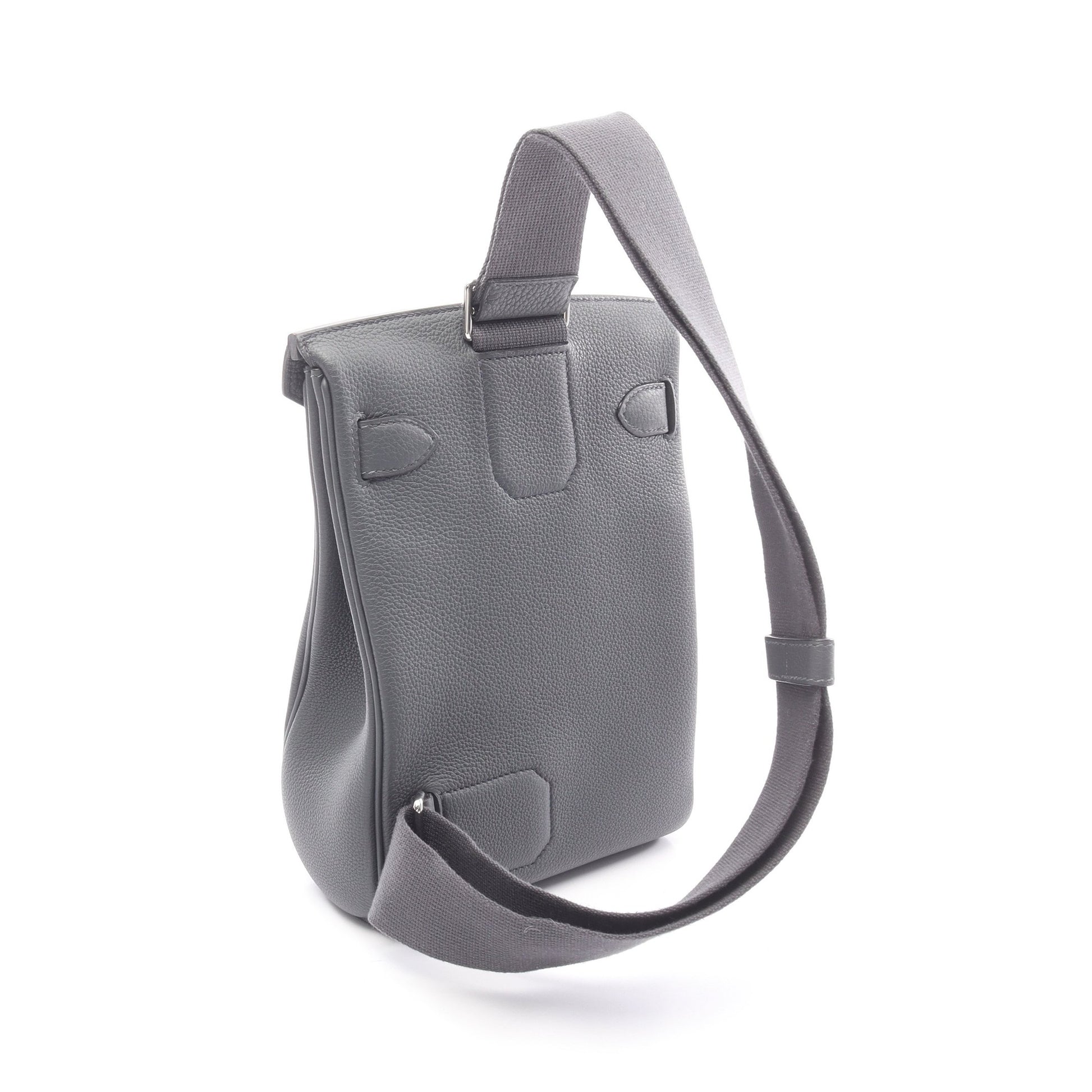 ケリーアッカドPM グリミスティ ボディバッグ トゴ ダークグレー シルバー金具 W刻印 エルメス バッグ HERMES