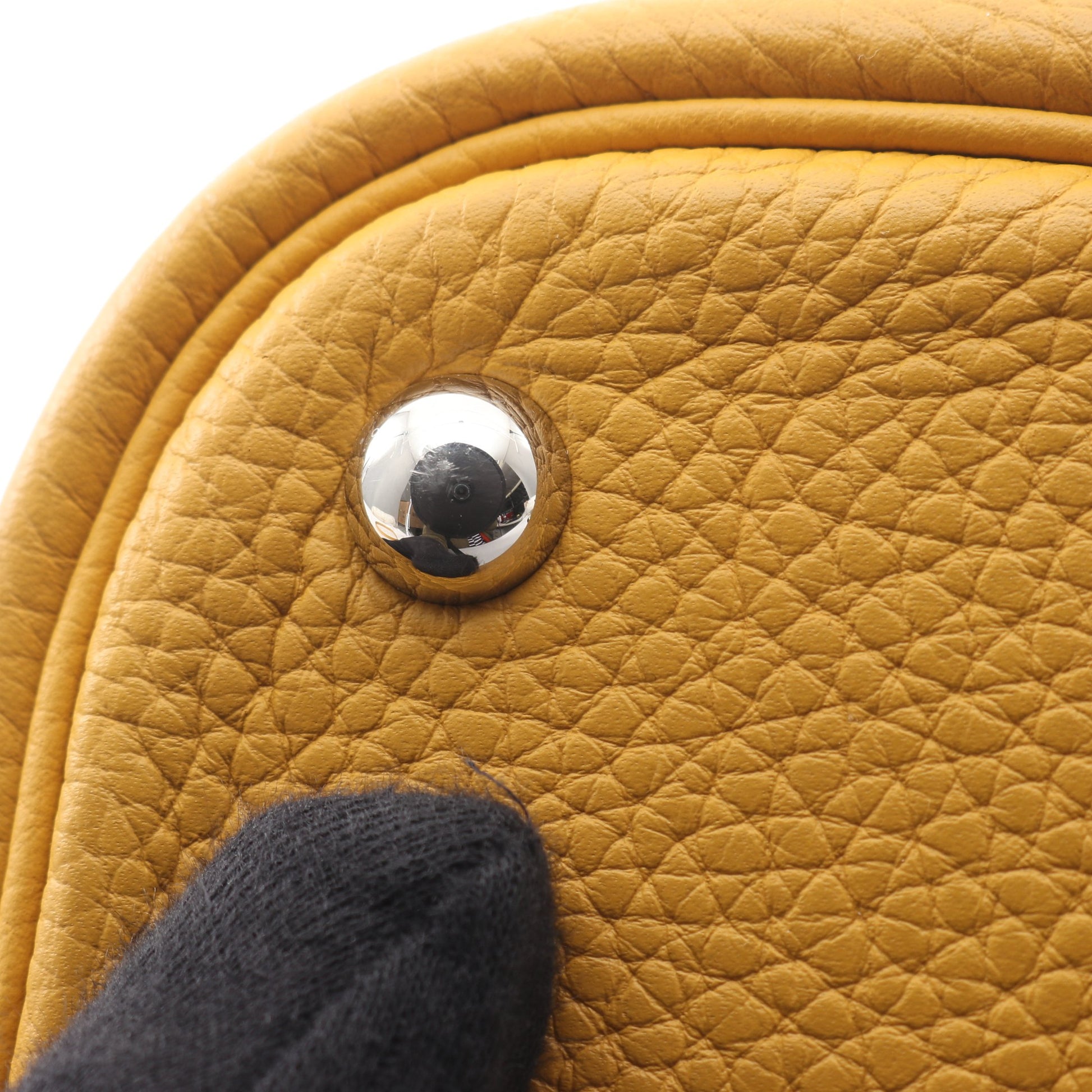 ボリード31 ジョーヌアンブル ハンドバッグ トリヨンクレマンス イエロー シルバー金具 2WAY C刻印 エルメス バッグ HERMES
