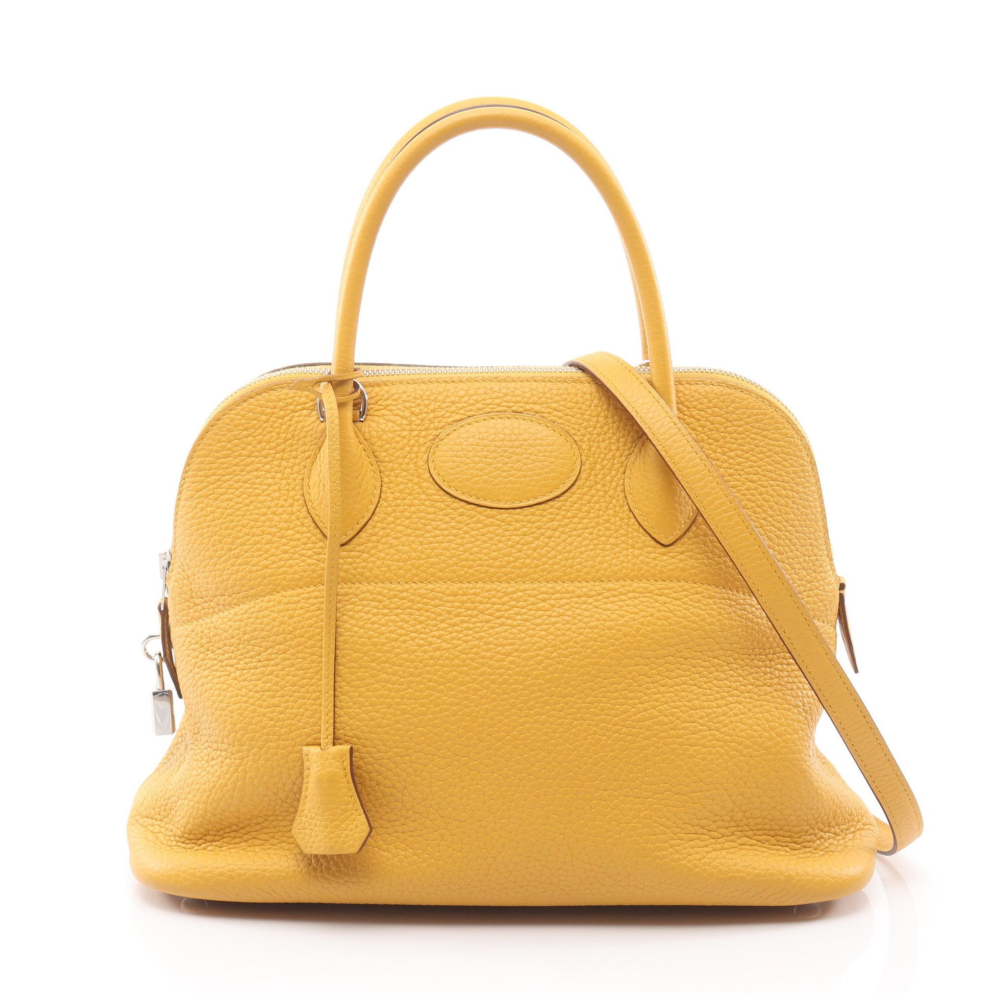 ボリード31 ジョーヌアンブル ハンドバッグ トリヨンクレマンス イエロー シルバー金具 2WAY C刻印 エルメス バッグ HERMES