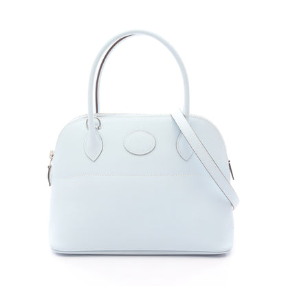 ボリード27 ブルーブリュム ハンドバッグ ヴォーエプソン ライトブルー シルバー金具 2WAY Y刻印 エルメス バッグ HERMES
