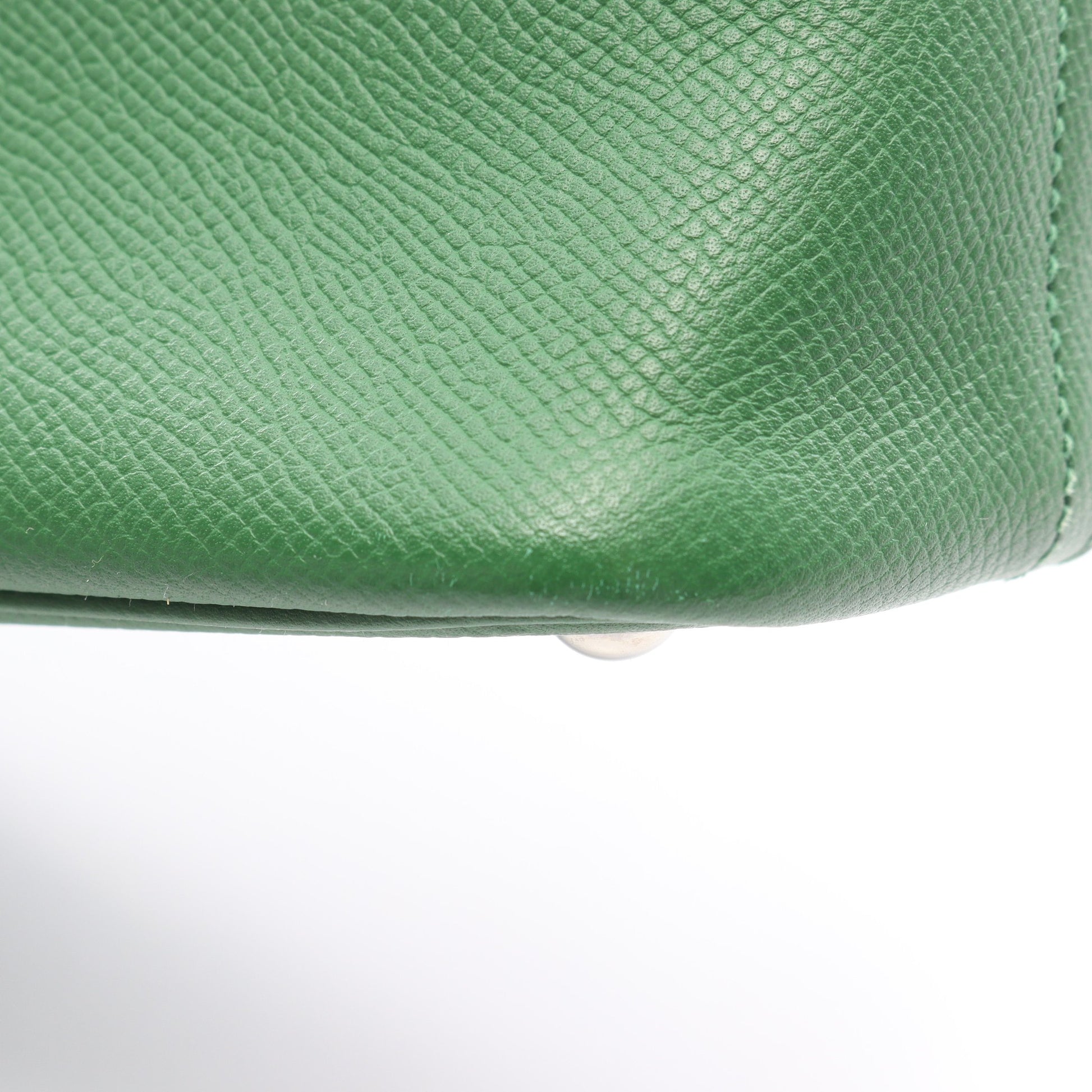 ボリード27 ミント ハンドバッグ ヴォーエプソン グリーン シルバー金具 2WAY □N刻印 エルメス バッグ HERMES