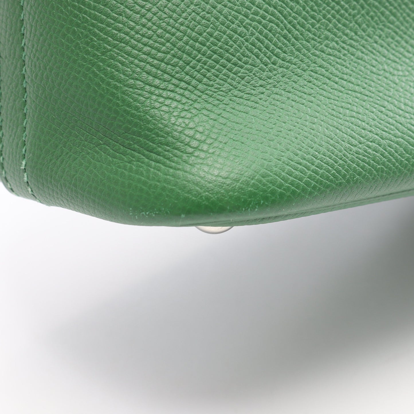 ボリード27 ミント ハンドバッグ ヴォーエプソン グリーン シルバー金具 2WAY □N刻印 エルメス バッグ HERMES