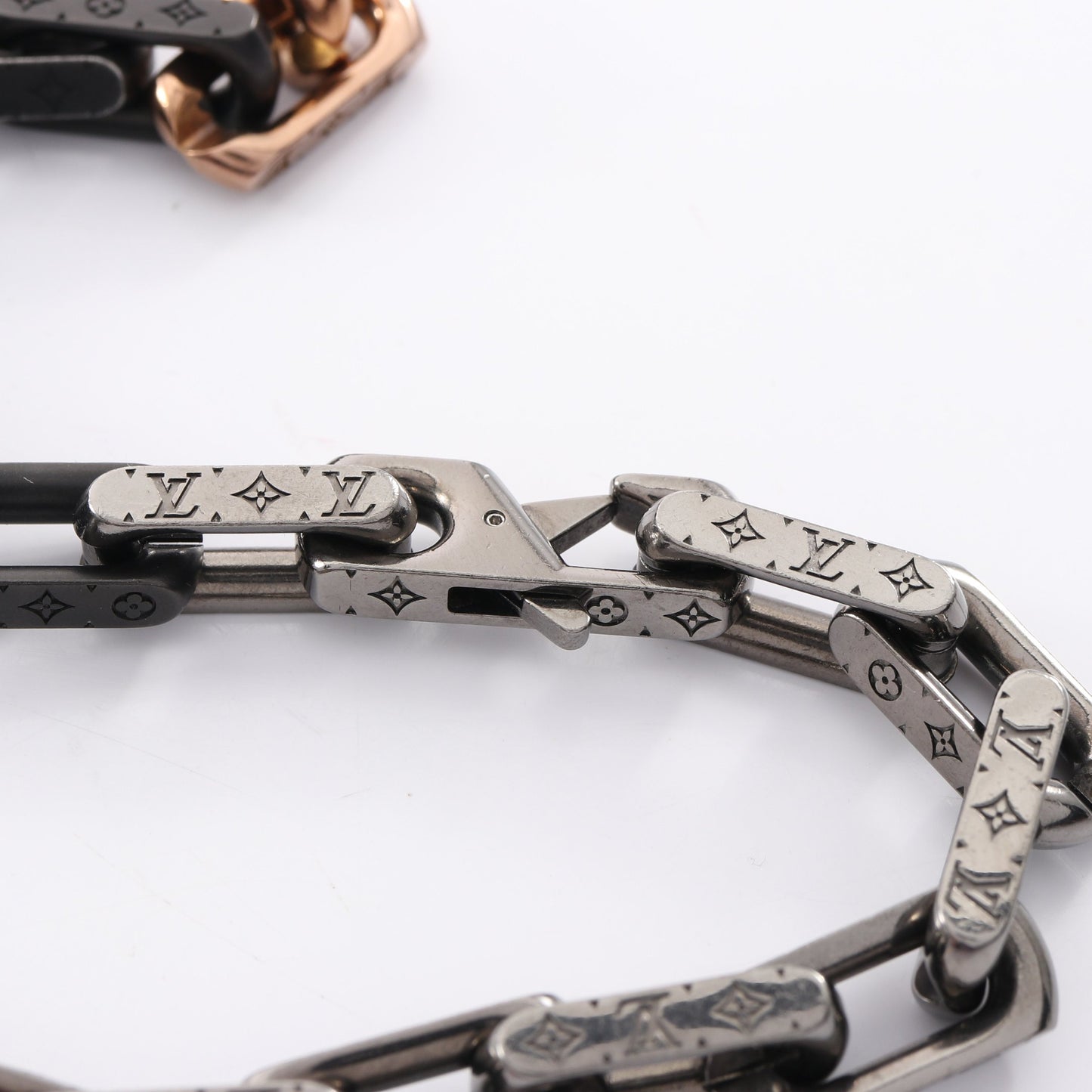 コリエ モノグラム チェーン ネックレス ブラック シルバー ピンクゴールド ルイヴィトン アクセサリー LOUIS VUITTON