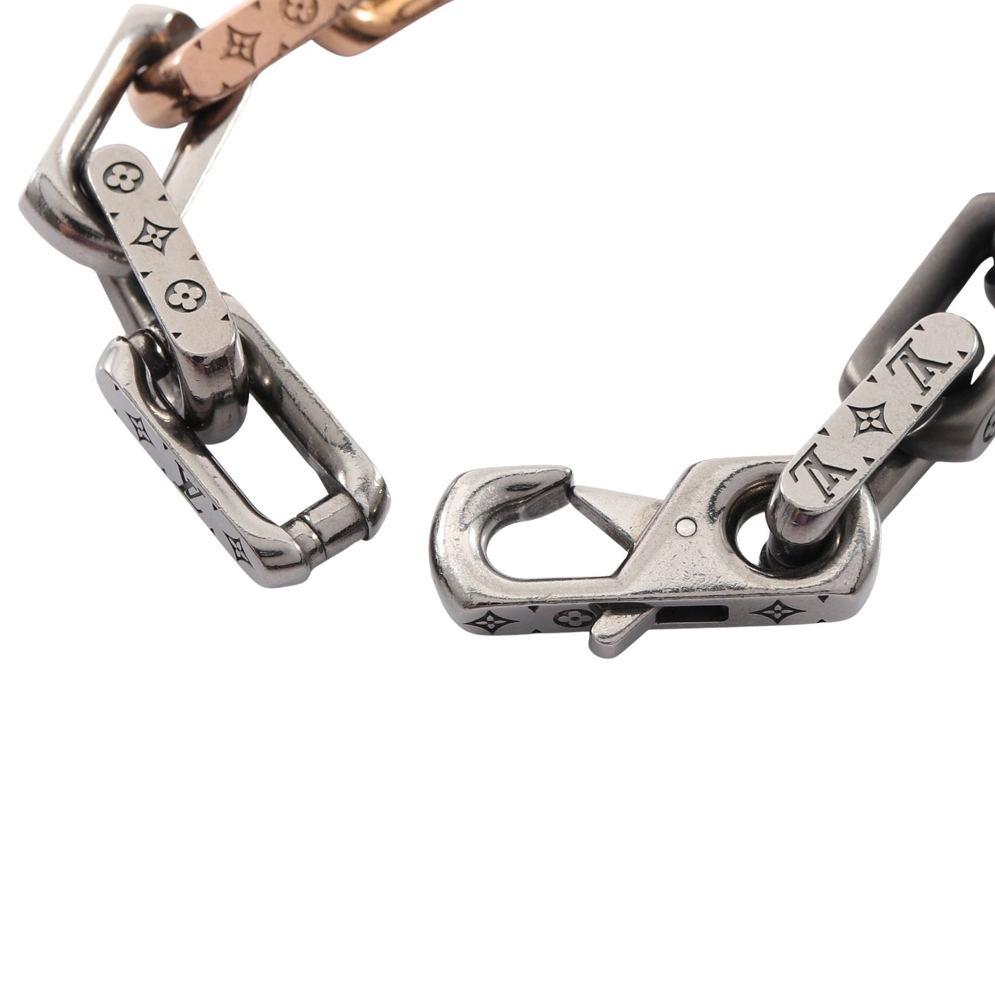 ブレスレット チェーン モノグラム ブレスレット シルバー ピンクゴールド ブラック ルイヴィトン アクセサリー LOUIS VUITTON