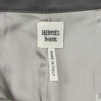 ショート パンツ ラムスキン グレー エルメス ボトムス HERMES