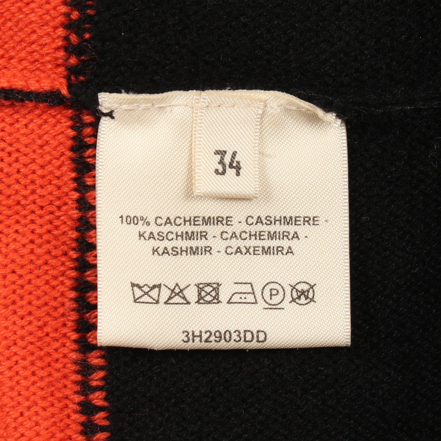 BRIDES de GALA Tartan ニット ポンチョ タートルネック カシミヤ ブラック ベージュ オレンジレッド エルメス アウター HERMES