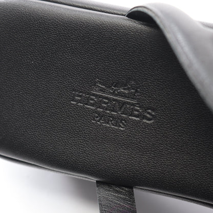 ジプシー トングサンダル レザー ブラック エルメス シューズ HERMES