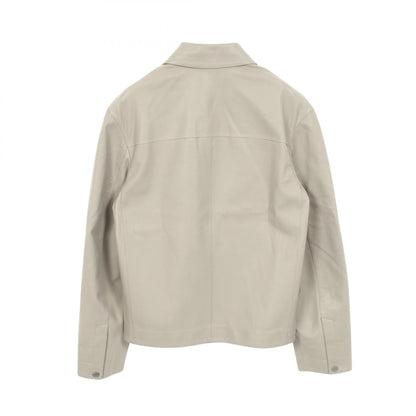 セリエボタン レザージャケット パンチング レザー グレー エルメス アウター HERMES