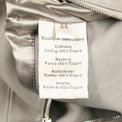 セリエボタン レザージャケット パンチング レザー グレー エルメス アウター HERMES