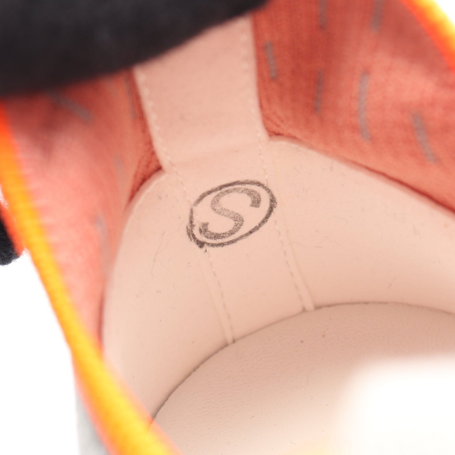エクレール ニット スニーカー ファブリック グレー オレンジ エルメス シューズ HERMES