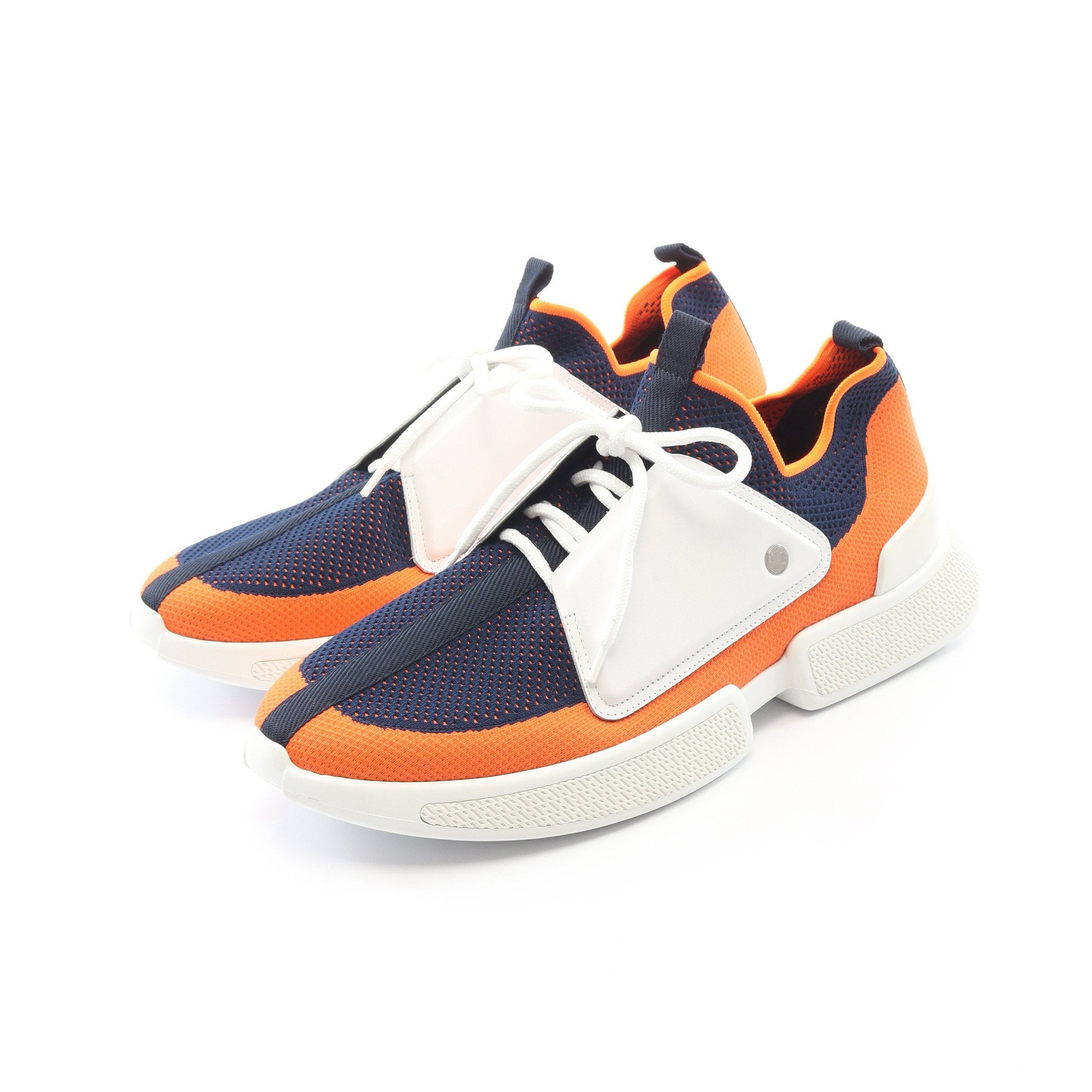 EXPERT スニーカー ファブリック レザー ネイビー オレンジ ホワイト