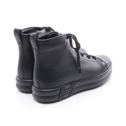Happiness ハイカットスニーカー レザー ブラック エルメス シューズ HERMES