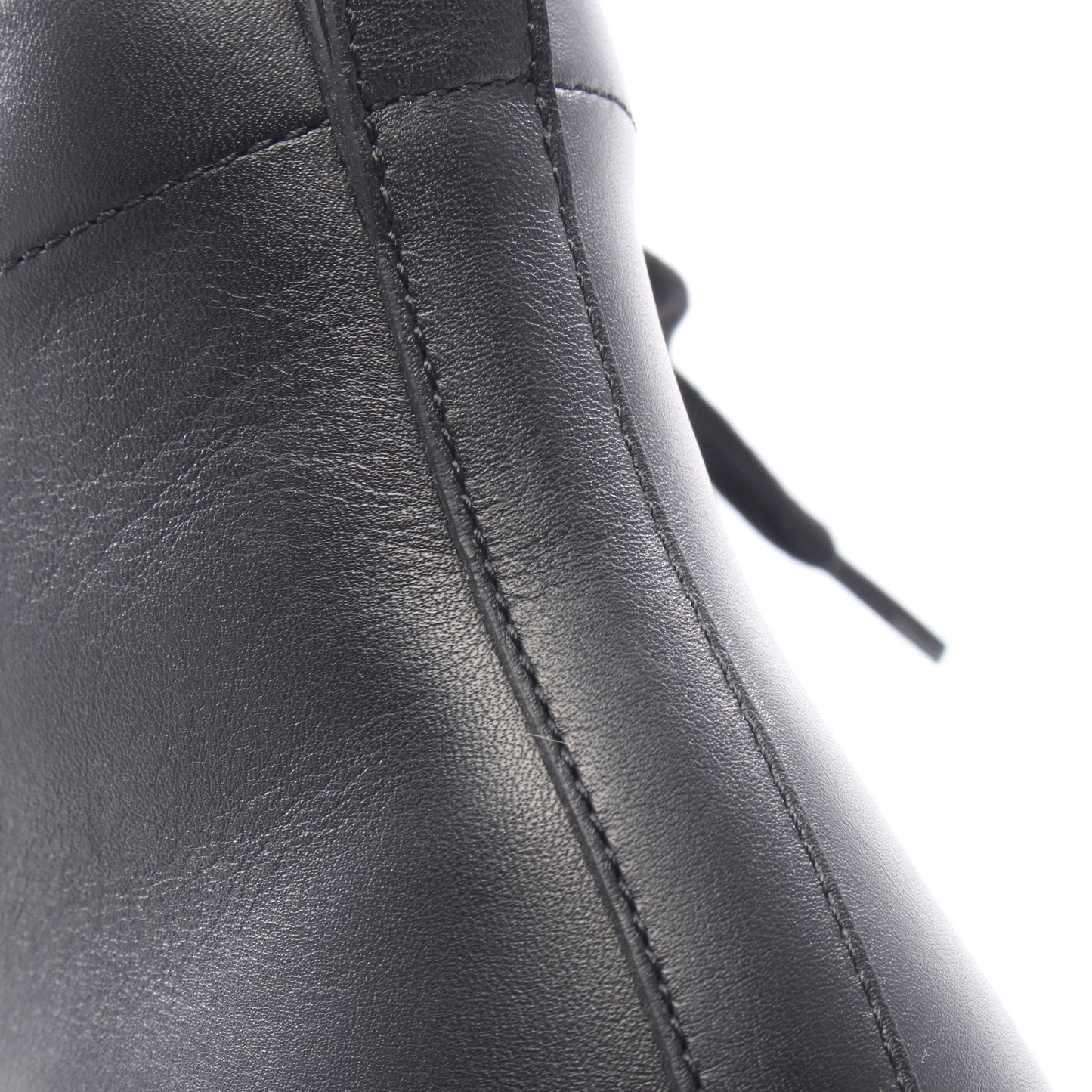 Happiness ハイカットスニーカー レザー ブラック エルメス シューズ HERMES