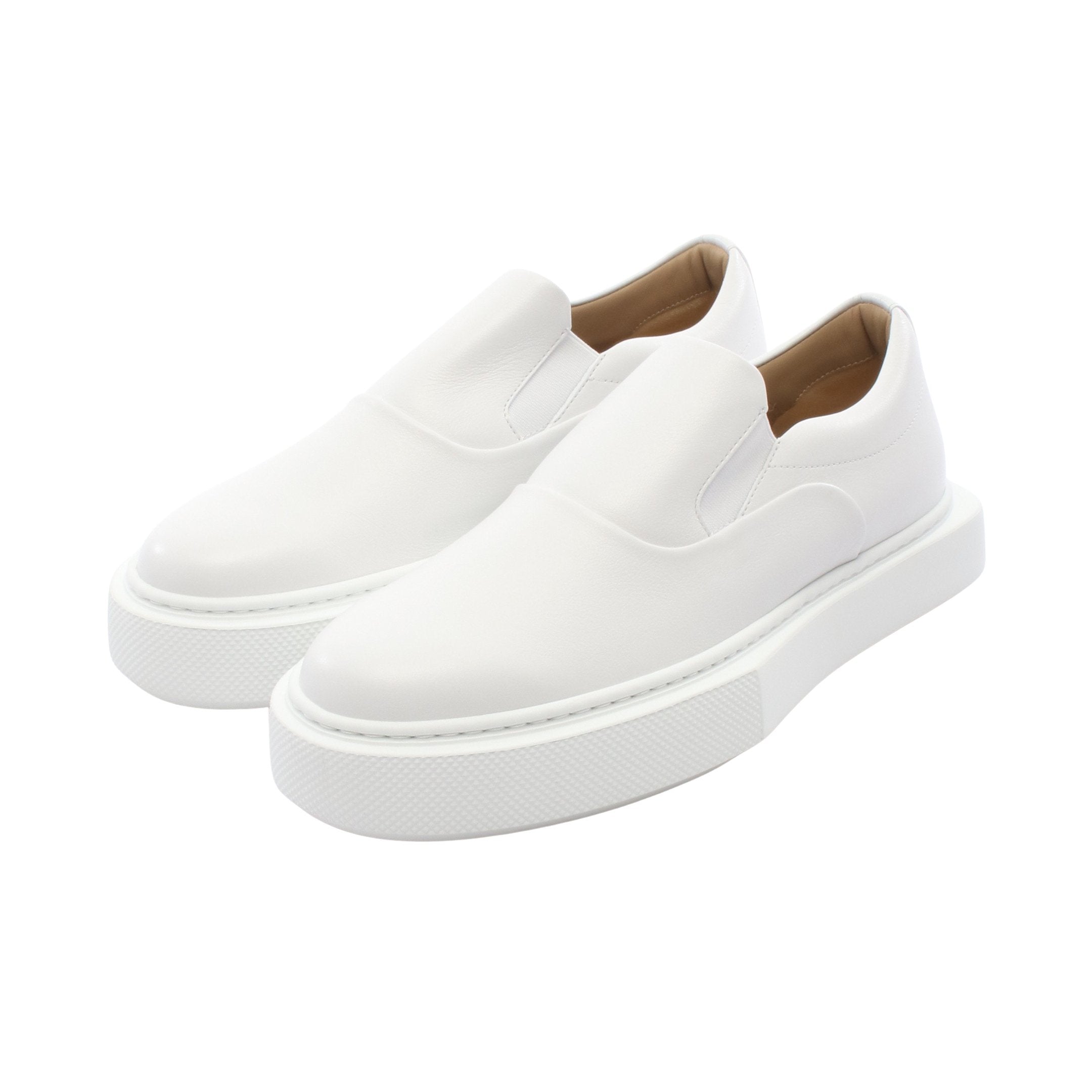 スリッポン スニーカー レザー ホワイト エルメス – RECLO