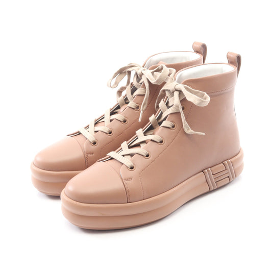 ハピネス ハイカットスニーカー レザー ピンクベージュ エルメス