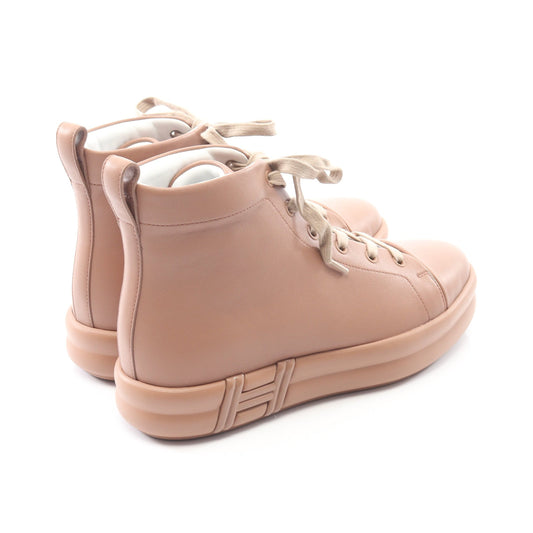 ハピネス ハイカットスニーカー レザー ピンクベージュ エルメス