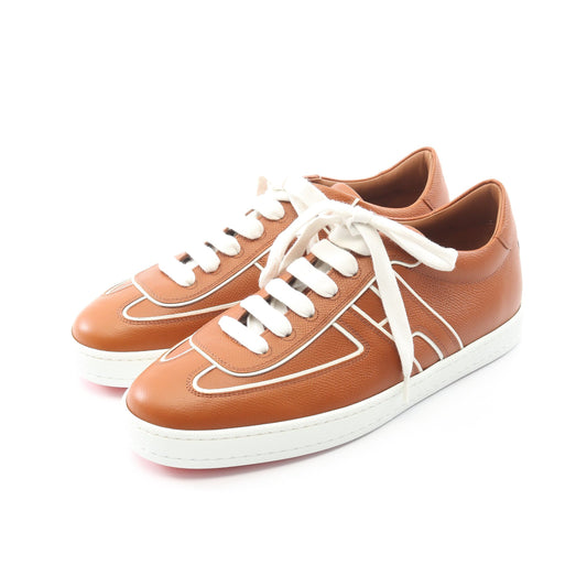 BOOMERANG ブーメラン スニーカー レザー ブラウン ホワイト エルメス