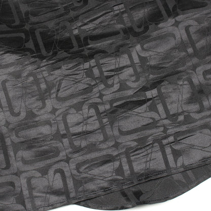 ブラウス ボウタイ 長袖 総柄 シルク ブラック エルメス トップス HERMES