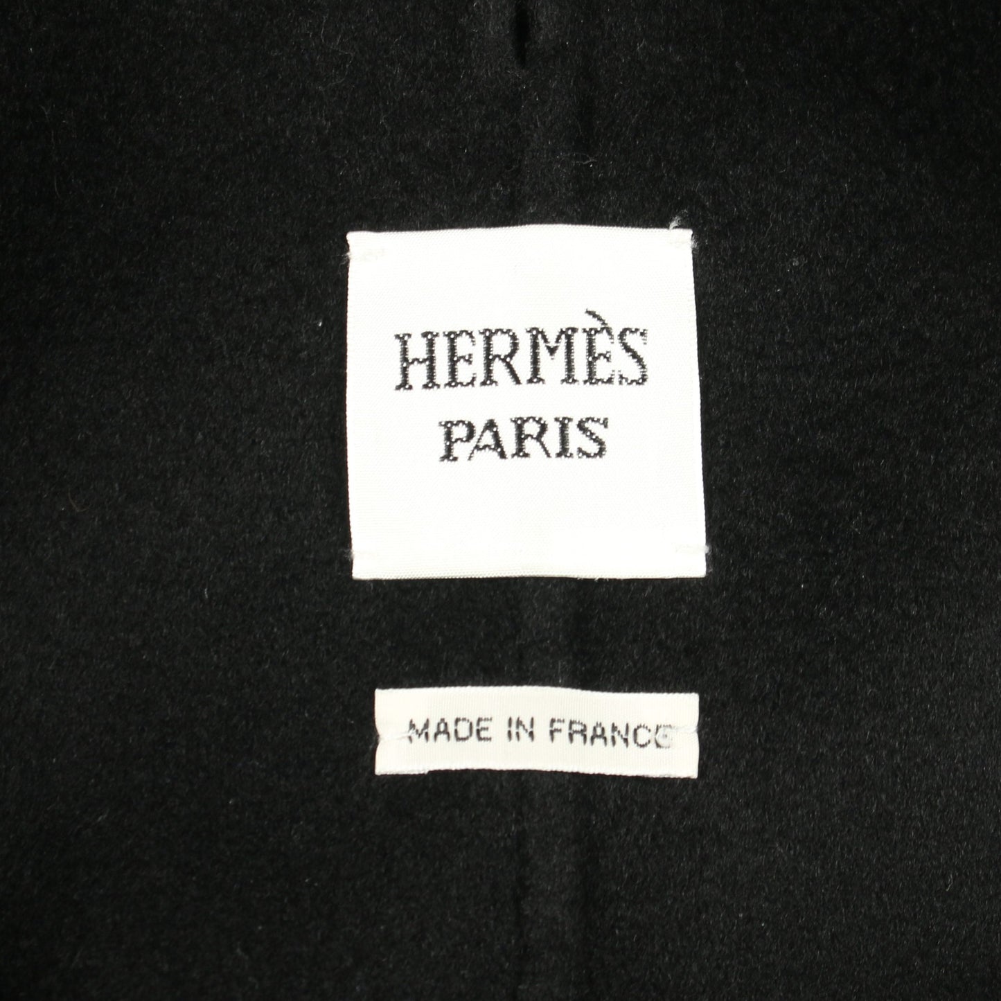 コート カシミヤ ブラック エルメス アウター HERMES