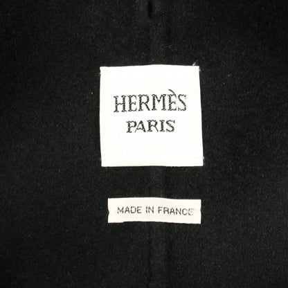 コート カシミヤ ブラック エルメス アウター HERMES