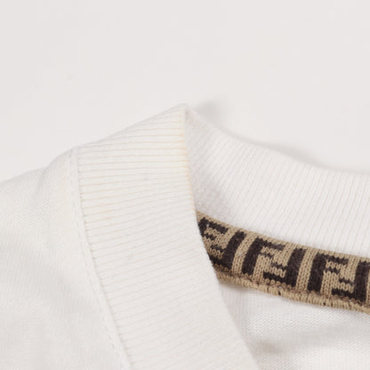 FENDI × NICKI MINAJ FENDI PRINTS ON 半袖Tシャツ クルーネック コットン ホワイト マルチカラー フェンディ トップス FENDI