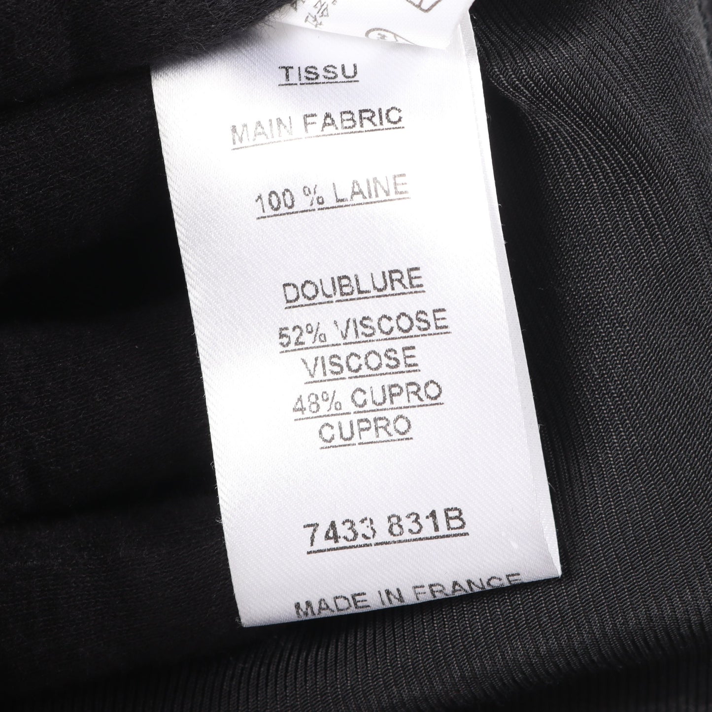 ノーラペル シングルボタン テーラードジャケット ウール ブラック バルマン アウター BALMAIN
