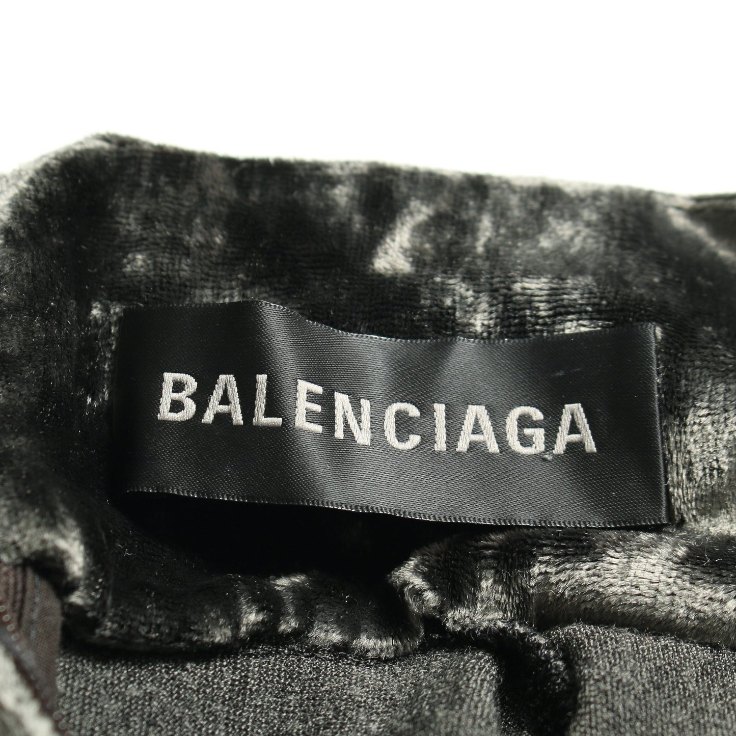 ストレッチベロア ワンピース ナイロン ダークグリーン バレンシアガ ワンピース BALENCIAGA