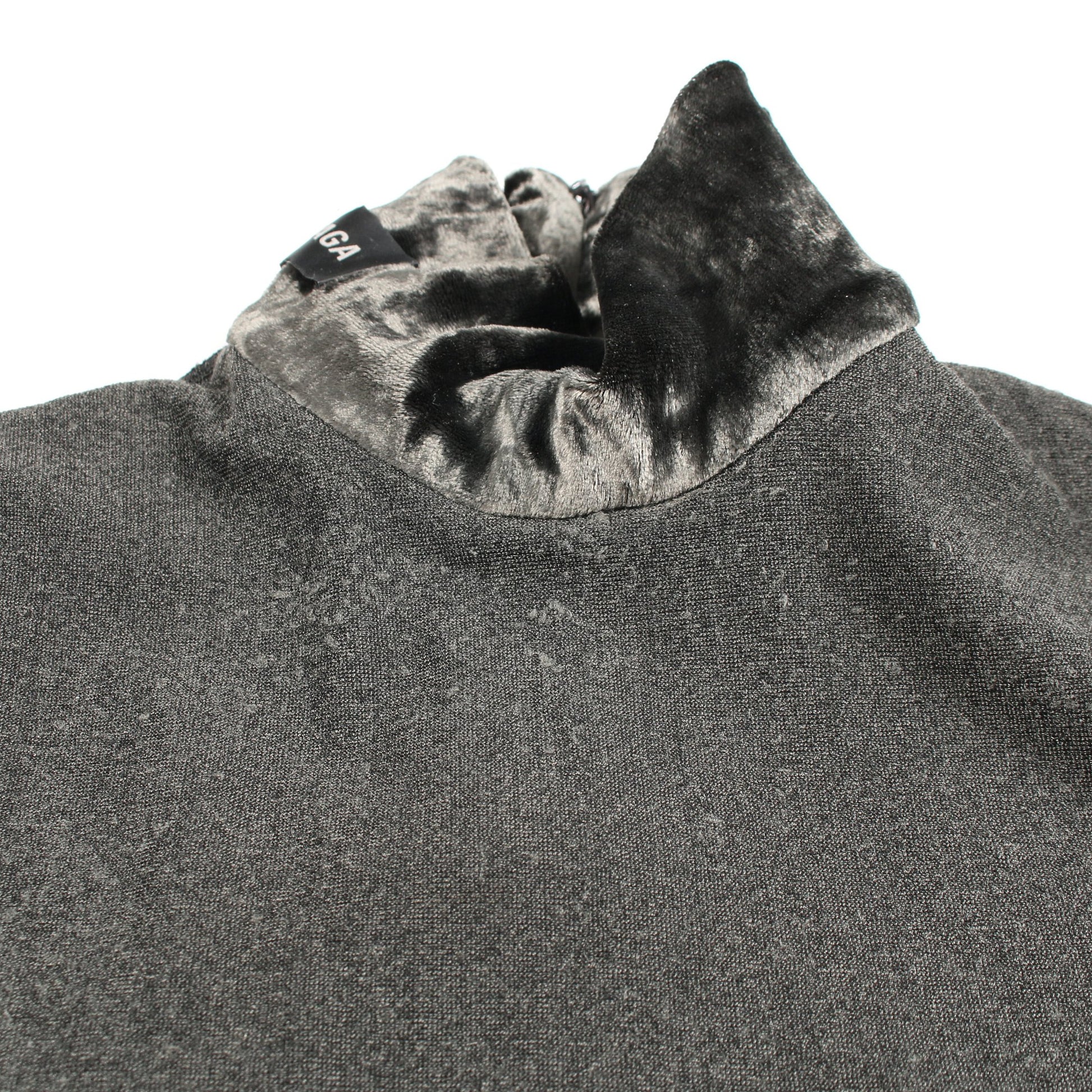 ストレッチベロア ワンピース ナイロン ダークグリーン バレンシアガ ワンピース BALENCIAGA