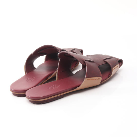 RUSE サンダル レザー ボルドー エルメス