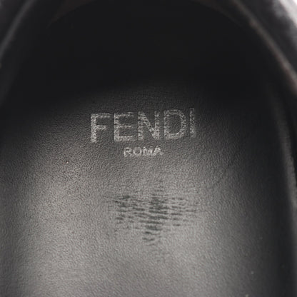 FFロゴ スリッポン スニーカー レザー ニットファブリック ブラック グレーブラウン ホワイト フェンディ シューズ FENDI