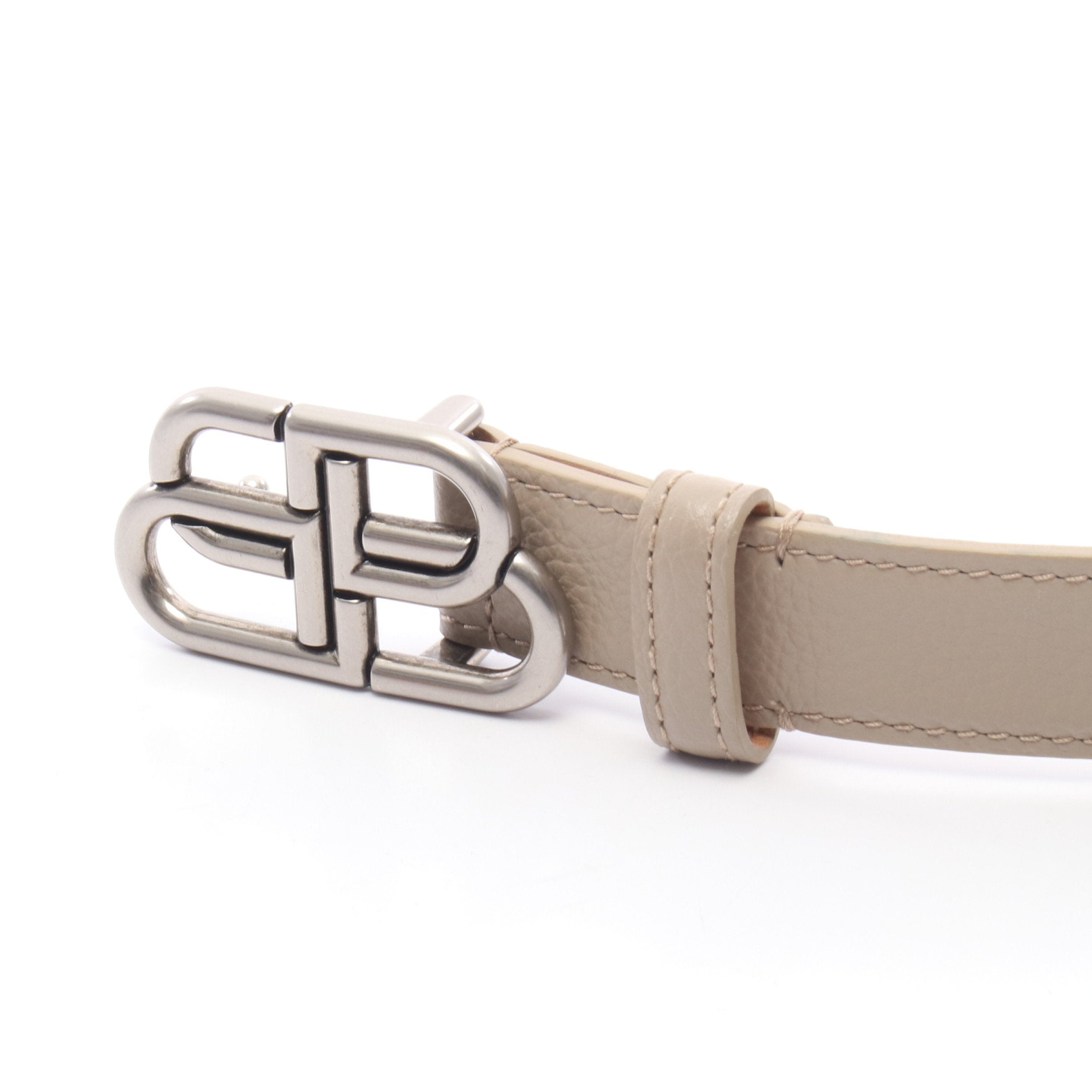 BBロゴ ベルト レザー グレーベージュ バレンシアガ – RECLO